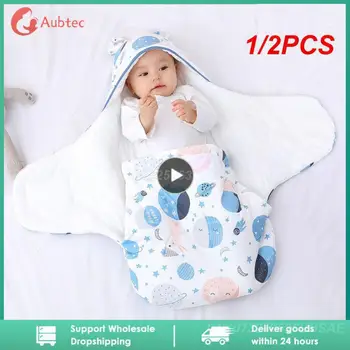 1/2PCS Летние одеяла для новорожденных Мягкие детские спальные мешки Постельное белье для новорожденных Cartoon SleepSack Детское пеленальное одеяло 0-6