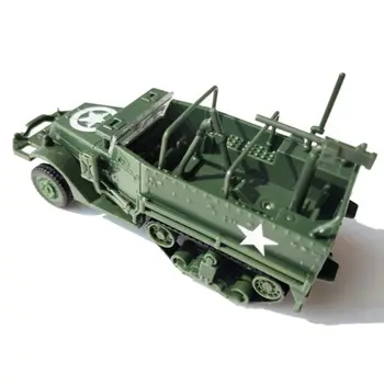 1/72 M3 Полугусеничный бронированный автомобиль 4D Сборка Военная модель Детская игрушка Дети Рождественский подарок на день рождения