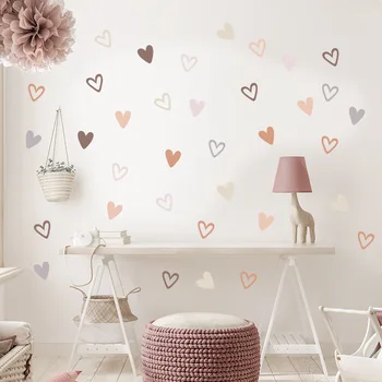 1 лист сердце креативная наклейка на стену милый кавай для детской комнаты наклейки виниловые обои фреска для детской спальни украшение мебели