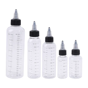  1 шт. 30 мл-250 мл Портативные пластиковые прозрачные ПЭТ-бутылки-капельницы для жидкостей Контейнеры для пигментных чернил