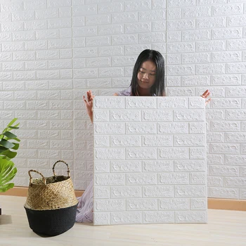 1 шт. 35 см x 30 3D настенные панели наклейки обои DIY водонепроницаемый для гостиной спальня кухня фоновое украшение