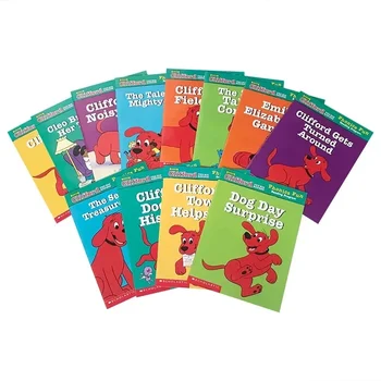 12 шт. Оригинальные популярные образовательные книги Clifford's Phonics Fun Box Set Раскраска Английский Занятие Картинка Книга Для Детей