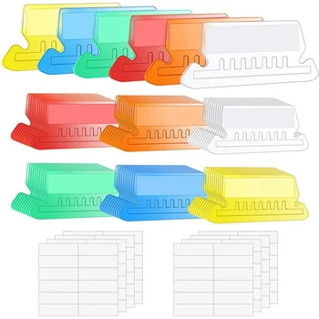 120 устанавливает многоцветные висячие вкладки папки с файлами с пустыми вставками 2-дюймовые пластиковые висячие вкладки для подвешенных папок