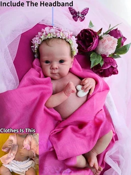 18 дюймов Полностью Силиконовая Бетти Девочка Reborn Baby Doll Ручная Работа Soft Touch Новорожденный Детская Игрушка Для Детей Подарки На День Рождения