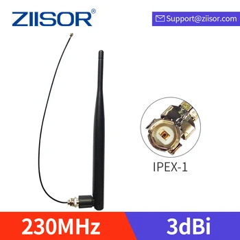 230 МГц Антенна Встроенные антенны IPEX IPX для 230 МГц с кабелем 20 см 3 дБи Черная антенна