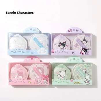 2шт Kawaii Sanrio Hello Kitty Powder Puff Y2k Очень Большая Сахарная Вата Подушка Влажная и Сухая Красота двойного назначения Яйцо Гирс Подарок