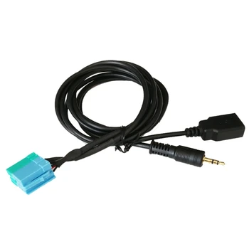 3,5 мм USB Aux Канатная дорога Радио Адаптер Кабель Входной адаптер Соединительный шнур Длина 1,5 м