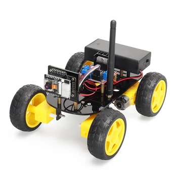 4WD Smart Robot Car ESP32 Камера Комплект автоматизации Wi-Fi для программирования Arduino ESP Робот с антенной Обучение Полный комплект кодирования