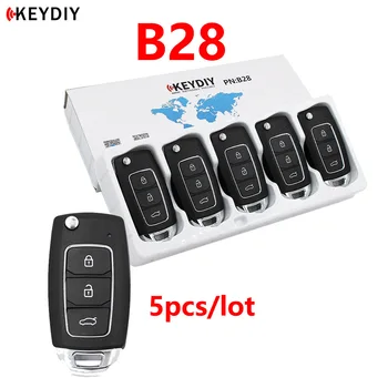 5 шт./лот KEYDIY B28 3-кнопочный пульт дистанционного управления Универсальный многофункциональный пульт дистанционного управления для KD-MAX / KD900 / KD-X2 Программатор ключей для Hyundai