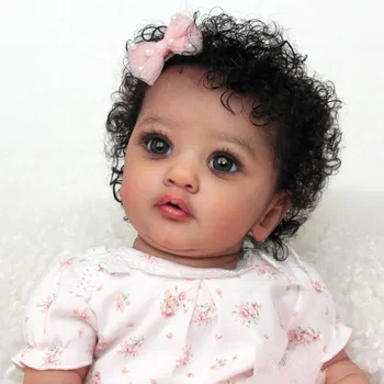 55см Ayana Новое поступление!! Возрожденный Малыш Прекрасная Принцесса Девочка Ручная Работа 3D Кожа Реалистичный Soft Touch Подарок на день рождения Художественные куклы