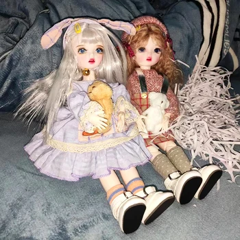6-дюймовые куклы БЖД для девочек Куклы для макияжа 6-точечная игрушка с шарнирным шарниром 3D игрушка для девочек одевалка подарок для детей взрослых