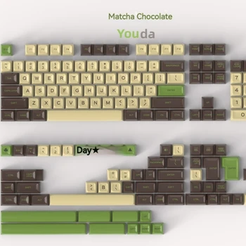 Abs Шоколад Полный набор персонализированных колпачков для ключей с гравировкой Двухцветный 173 Big Leaf Tea Sa Key Эргономичный комфорт.