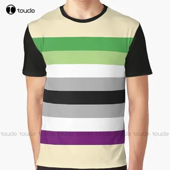 Aroace Pride! Графическая футболка Рубашка для мужчин Цифровая печать Футболки Рождественский подарок Новый популярный Xxs-5Xl Streetwear
