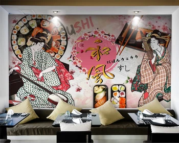 beibehang papel de parede обои Индивидуальные современные модные суши классические японские инструменты для еды фоновые обои