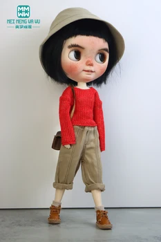 Blyth Doll Одежда Модные свитера джинсы шляпы для Azone OBitsu FR Toys подарок