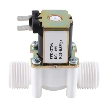 Dc12v N/C Нормально закрытый водосъемный электромагнитный клапан G1/2-дюймовый пластиковый электрический электромагнитный клапан для диспенсера воды