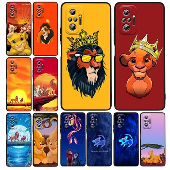 Disney Аниме Король Лев Чехол для телефона Xiaomi Redmi Note 12 11E 11S 11 11T 10 10S 9 9T 9S 8 8T Pro Plus 5G Черная крышка