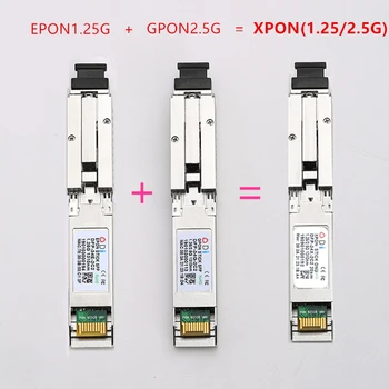 E/GXPON SFP ONU Stick с разъемом MAC SC Модуль DDM PON 1490/1330 нм 1,25/2,5 ГБ XPON/EPON/GPON( 1,244 Гбит/с / 2,55 Гбит/с)802,3 Ач E/GXPON