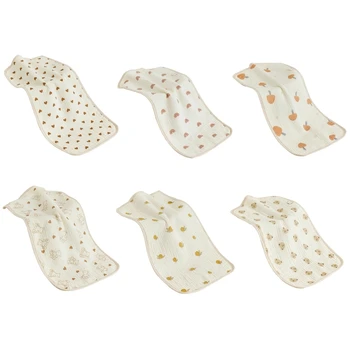 F62D муслиновое полотенце для ребенка Многоразовая салфетка для лица Приятный для кожи носовой платок для малышей
