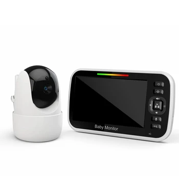 FULL-5 дюймовый PTZ-видеоняня с цифровой камерой наблюдения Авто Ночное видение Двусторонний домофон Няня ЕС Штекер