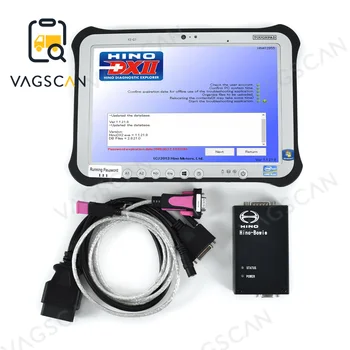 FZG1 планшет для Hino Bowie USB-кабель OBD2 для Hino Diagnostic Explorer 3.16 Новая версия DX Truck Diagnostic Scanner Tool