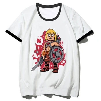 He Man Tee женская дизайнерская летняя футболка с комиксами женская забавная графика y2k одежда