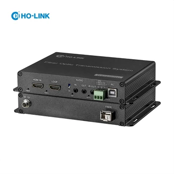 HO-LINK Оптический RS232 EDID USB KVM 10 км 4k@30HZ коаксиальный преобразователь в оптоволоконный