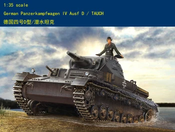 Hobby Boss 80132 1/35 Немецкий танк Panzerkampfwagen IV Ausf D/TAUCH Модель бронированного TH05839