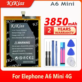 KiKiss 3850 мАч A6 Мини Аккумулятор Для Elephone A6 Mini 4G A6Mini Аккумуляторы