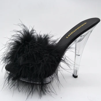 LAIJIANJINXIA Новая 13 см / 5 дюймов PU Верхняя модель Сексуальная экзотическая платформа на высоком каблуке Вечеринка Женские тапочки Pole Dance Shoes N001