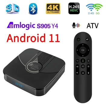M98 Max Android 11 Smart TV Box Amlogic S905Y4 поддерживает 4G 5G Dual Wi-Fi BT 5.0 100M LAN ATV TV TV HD 4K 3D 2 ГБ 64 ГБ ТВ-бокс Iptv