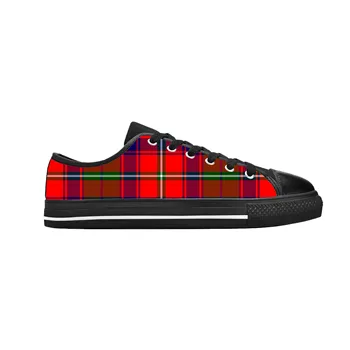 MacCulloch Шотландский Stewart Clan Tartan Plaid Cool Casual Cloth Shoes Low Top Удобные дышащие 3D-печатные мужские и женские кроссовки