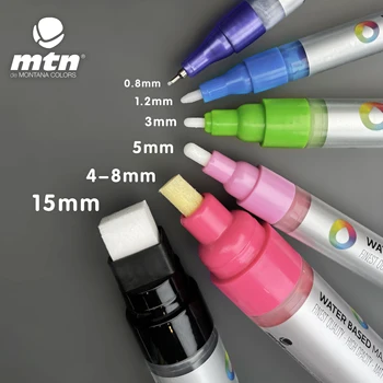 MTN Маркер на водной основе 5 мм акриловая ручка для рисования Ручка Ручка Ручная роспись своими руками Изменение цвета /TAG/ Маркер / Ручка для рисования