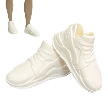 NK 1 пара Prince Белая пластиковая спортивная обувь Сандалии премиум-класса для Барби Аксессуары Кукла Бойфренд Для Кена Кукла Ребенок DIY Игрушка