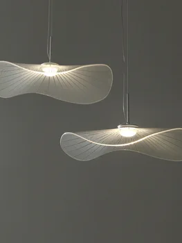 Nordic креативный персонализированный лампа из листьев лотоса новый дизайнер модный ресторан бар магазин одежды декоративное искусство люстра