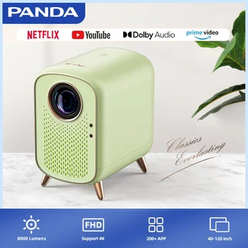 PANDA Stella 4K Поддержка Мини-портативный проектор Авто Трапецеидальные искажения Автофокус Умный родной 1080P Netflix Домашний кинотеатр Большой экран