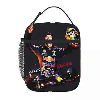 Sergio Perez In Low Poly Lunch Tote Термосумка Термопакет для ланча Детская сумка для ланча