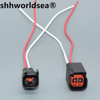 shhworldsea 2 Pin 1.5 Seires Авто Центр Звуковой сигнал Жгут проводов Вилка Автомобильная розетка Водонепроницаемый разъем для Ford Mondeo
