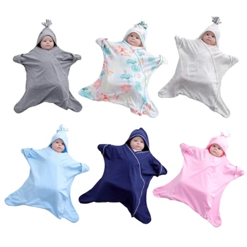Sleepwear Хлопчатобумажный жилет Спальный мешок для ребенка 0-9 месяцев SwaddleSack