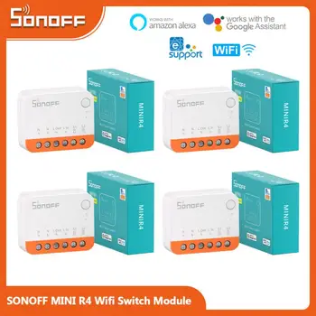 SONOFF MINI R4 Wifi Switch Module Smart 2-way Switch Умный дом работает R5 S-MATE Голосовое управление через Alexa Google Home Ewelink