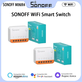 Sonoff MINIR4 WiFi Smart Switch 10A Mini Extreme 2-way Control Умный дом Реле Поддержка R5 S-MATE Voice Alexa Alice Google Home
