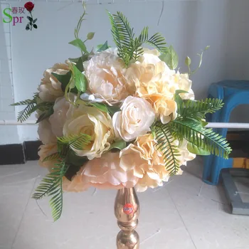 SPR Бесплатная доставка 10 шт./лот свадебный дорожный свинец лаванда искусственный цветочный шар свадебный стол цветочный центральный элемент
