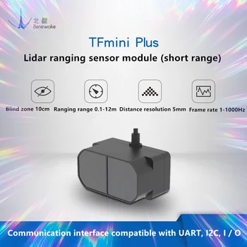 TFmini Plus Модуль LiDAR Benewake TOF 12m IP65 Микро одноточечный датчик TOF на короткое расстояние, совместимый с обоими вводами/выходами UART IIC