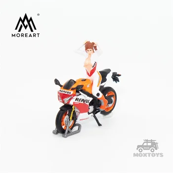 TIME MICRO MoreArt 1:64 Набор для гоночного мотоцикла Pretty Girl