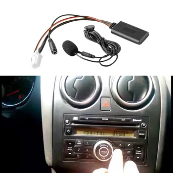 Авто Bluetooth 5.0 Aux Вход Аудио Кабель Микрофон Адаптер громкой связи 8-контактный разъем для Nissan Sylphy Tiida Qashqai Geniss