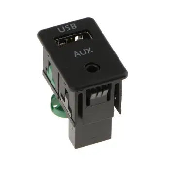 Автомобильный USB-переключатель вспомогательного входа AUX для RCD510+,10+, +