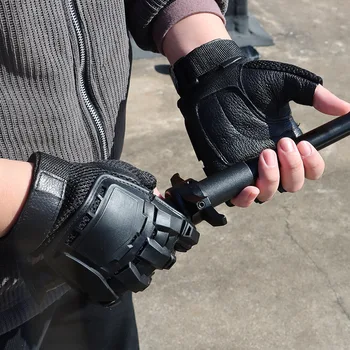  Велосипедные перчатки без пальцев с твердой защитой костяшек пальцев Перчатки для спортивных тренировок на открытом воздухе M/ L / XL