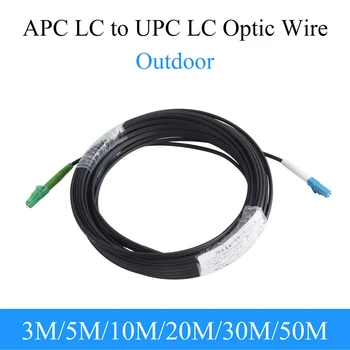 Волоконно-оптический провод UPC LC в APC LC Optical Convert Одномодовый 1-жильный наружный удлинительный кабель Патч-корд 3 м / 5 м / 10 м / 20 м / 30 м / 50 м