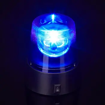 Вращающийся проблесковый маячок Диско-свет 360 Вращающиеся сигнальные огни безопасности Окружающее освещение на батарейках для диско-вечеринки Роль