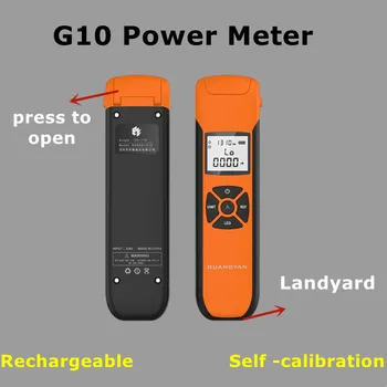  Высокоточный аккумуляторный измеритель мощности Волоконно-оптический измеритель мощности G10 с фонариком OPM Ftth SM Бесплатная доставка с Landyard